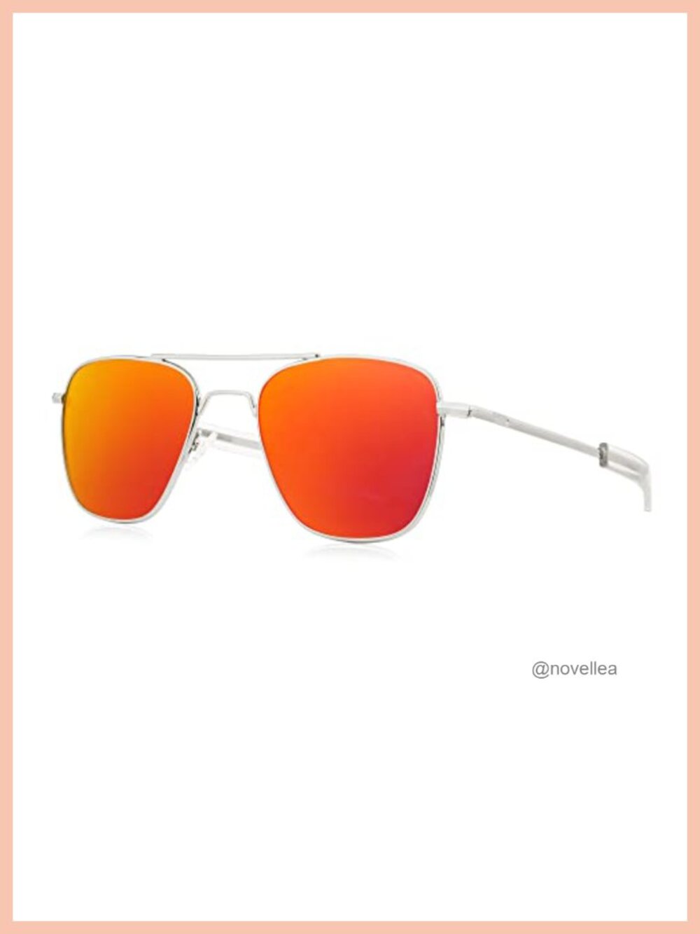 Polarized Metal Aviator Sunglasses with Bayonet Temples
